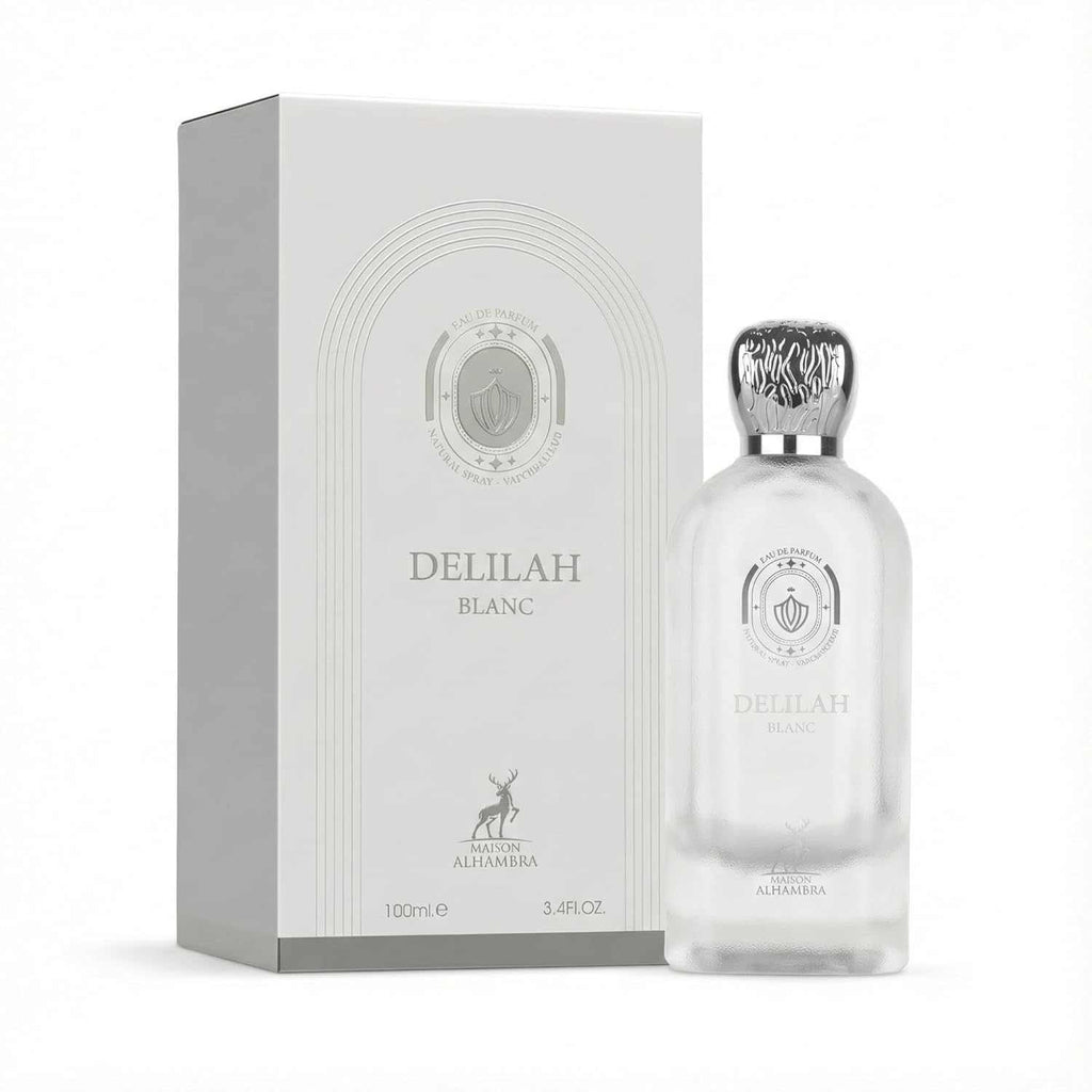DELILAH BLANC Parfüm Damenparfum Eau de Parfum 100ml – Blumig-pudriger Clean Duft mit Rose, Pfingstrose, Moschus & Vanille – Frisches Parfum für Frauen, langanhaltend, Luxusduft Damenduft Edel
