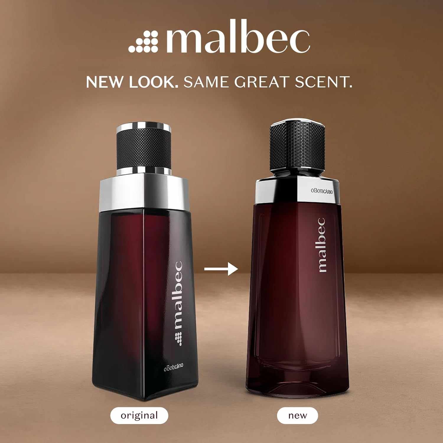 Malbec O Boticario Eau de Toilette, langanhaltende Düfte von French Oak Barrel-Aged Red Wine & Woody Amber Parfümduft, 100 ml