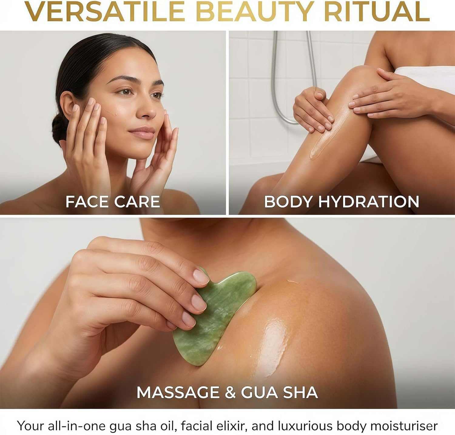 Luxury Silk Körperöl (2 x 30ml) – Feuchtigkeitsspendendes Body Oil mit Parfüm-Duft – Tiefenwirksame Pflege für seidig glatte Haut – Schnell einziehendes Massageöl für trockene Haut & Gesicht