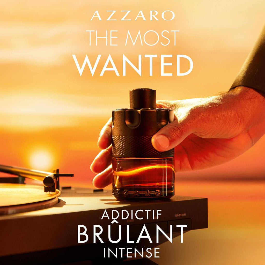 AZZARO The Most Wanted Parfum Pour Lui - Parfum Homme - Fougère Ambré Épicé - Gingembre, Vanille Bourbon & Bois Ambré - Tenue Longue Durée - Spray Vaporisateur