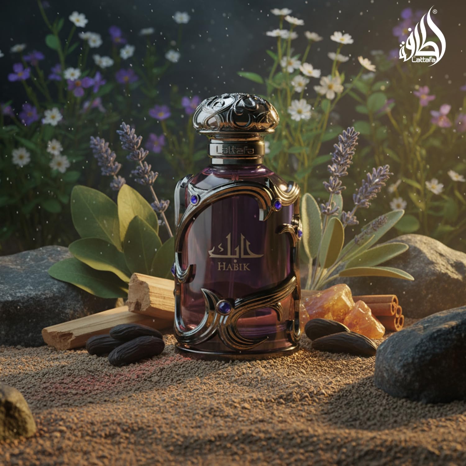 Lattafa Habik – Spicy, Aromatic, Woody, Musky, Eau de Parfum Spray Long-Lasting Duft für Männer, 100 ml