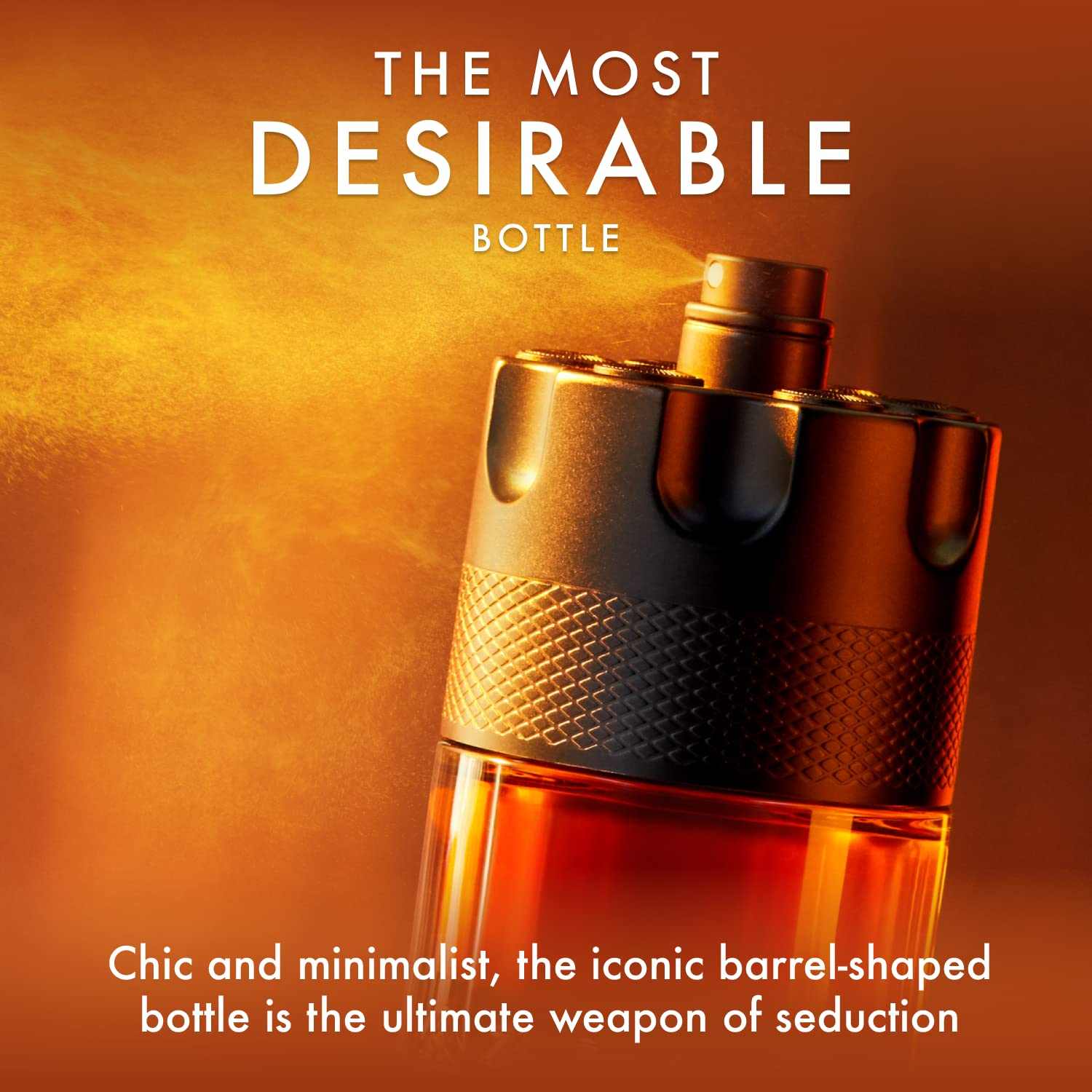 AZZARO The Most Wanted Parfum Pour Lui - Parfum Homme - Fougère Ambré Épicé - Gingembre, Vanille Bourbon & Bois Ambré - Tenue Longue Durée - Spray Vaporisateur