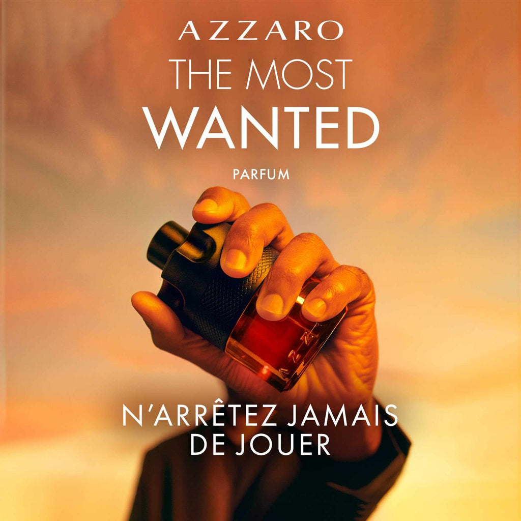 AZZARO The Most Wanted Parfum Pour Lui - Parfum Homme - Fougère Ambré Épicé - Gingembre, Vanille Bourbon & Bois Ambré - Tenue Longue Durée - Spray Vaporisateur