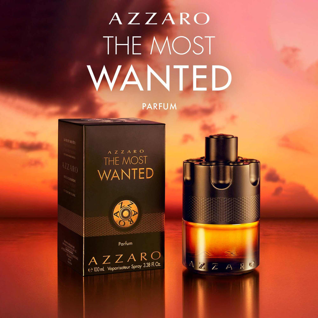 AZZARO The Most Wanted Parfum Pour Lui - Parfum Homme - Fougère Ambré Épicé - Gingembre, Vanille Bourbon & Bois Ambré - Tenue Longue Durée - Spray Vaporisateur