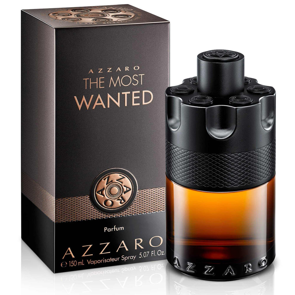 AZZARO The Most Wanted Parfum Pour Lui - Parfum Homme - Fougère Ambré Épicé - Gingembre, Vanille Bourbon & Bois Ambré - Tenue Longue Durée - Spray Vaporisateur