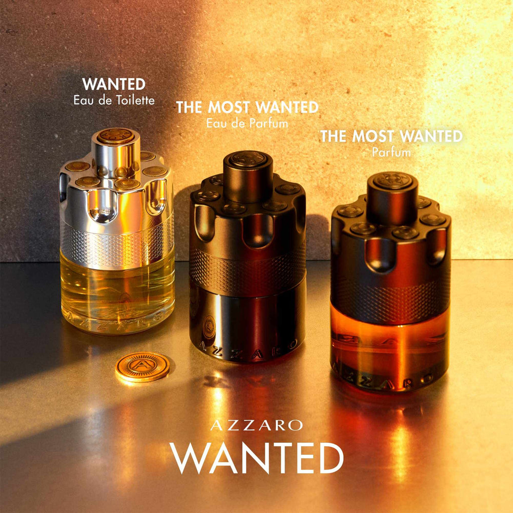 AZZARO The Most Wanted Parfum Pour Lui - Parfum Homme - Fougère Ambré Épicé - Gingembre, Vanille Bourbon & Bois Ambré - Tenue Longue Durée - Spray Vaporisateur
