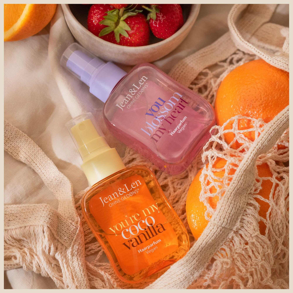 Jean & Len Haarparfum you’re my coco vanilla, duftet nach Kokos & süßer Vanille, pflegende Formel, für alle Haartypen geeignet, beschwert das Haar nicht, vegan Hair Perfume, ohne Silikone, 105 ml